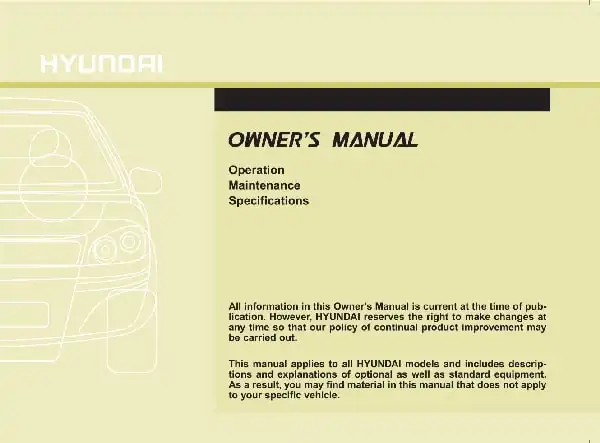 Hyundai Elantra 2014 MY. Owner&#39;s Manual