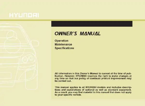 Hyundai Elantra 2016 MY. Owner&#39;s Manual