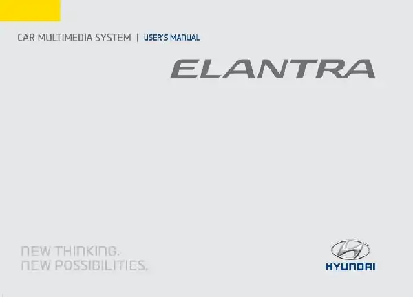Hyundai Elantra 2017 MY. Multimedia Quick Reference Guide