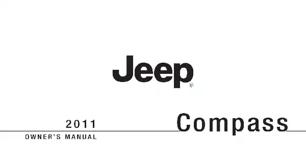 Jeep Compass 2011 MY. Owner&#39;s Manual
