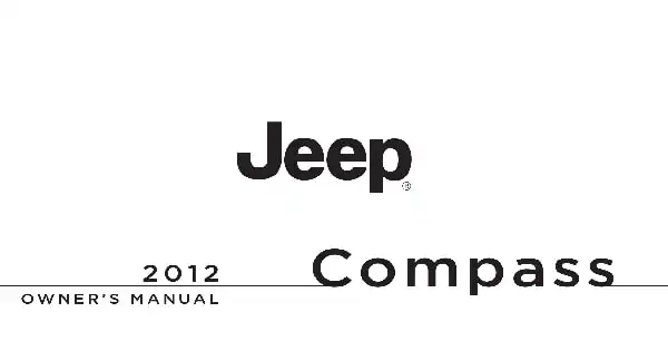 Jeep Compass 2012 MY. Owner&#39;s Manual