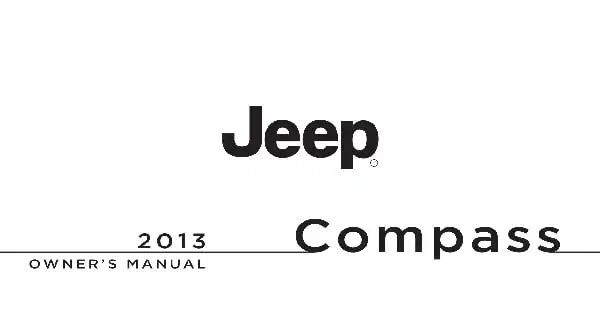 Jeep Compass 2013 MY. Owner&#39;s Manual