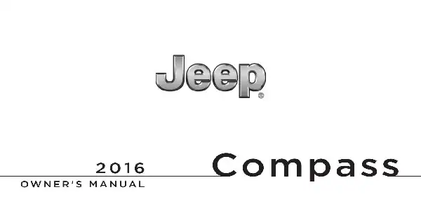Jeep Compass 2016 MY. Owner&#39;s Manual