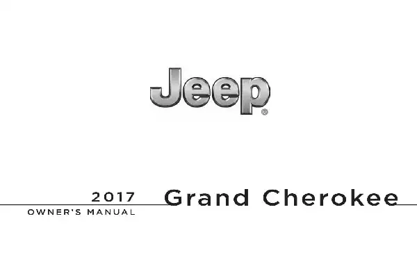 Jeep Grand Cherokee 2017 MY. Owner&#39;s Manual