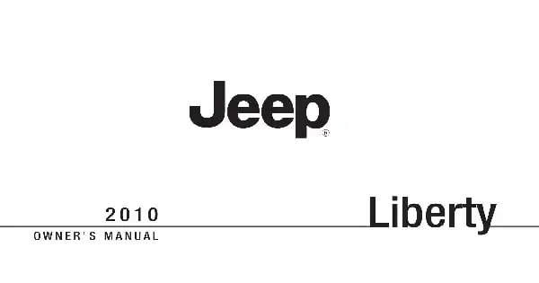 Jeep Liberty 2010 MY. Owner&#39;s Manual