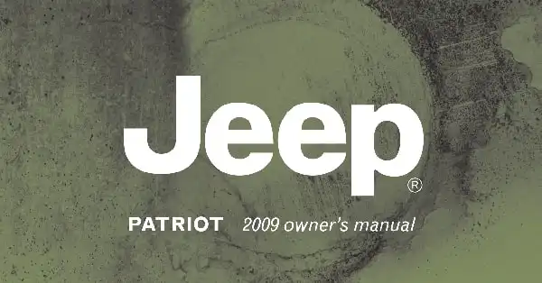 Jeep Patriot 2009 MY. Owner&#39;s Manual