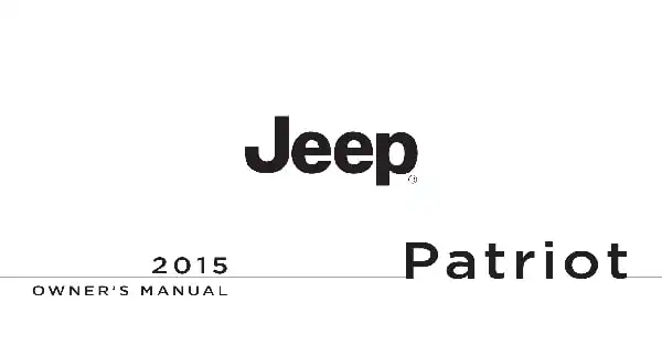 Jeep Patriot 2015 MY. Owner&#39;s Manual