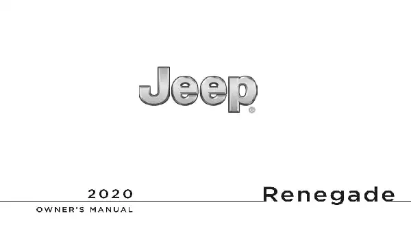 Jeep Renegade 2020 MY. Owner&#39;s Manual