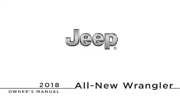 Jeep Wrangler 2018 MY. Owner&#39;s Manual