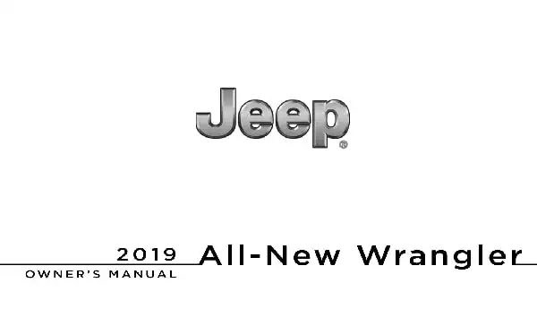 Jeep Wrangler 2019 MY. Owner&#39;s Manual