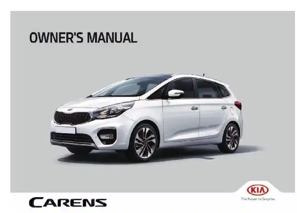 KIA Carens 2018 MY. Owner&#39;s Manual