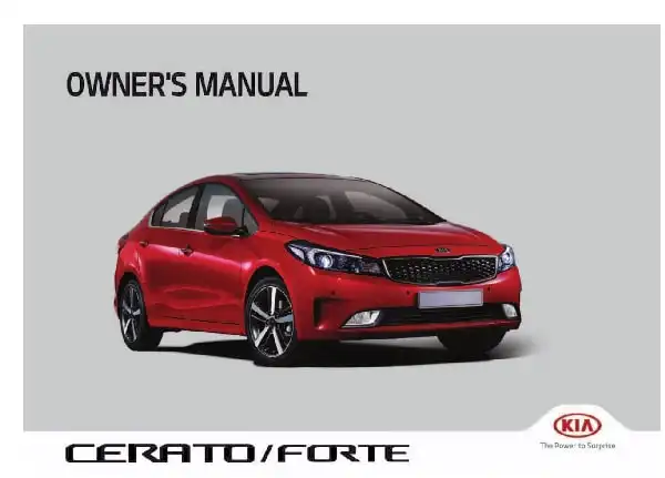 KIA Forte 2018 MY. Owner&#39;s Manual