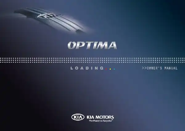 KIA Optima 2010 MY. Owner&#39;s Manual
