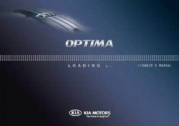 KIA Optima 2014 MY. Owner&#39;s Manual