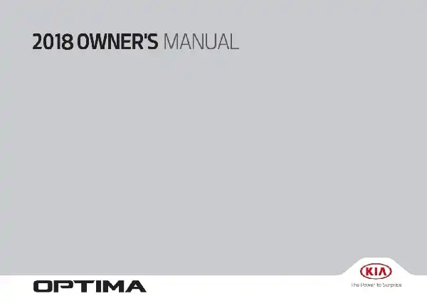 KIA Optima 2018 MY. Owner&#39;s Manual