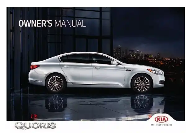 KIA Quoris 2018 MY. Owner&#39;s Manual