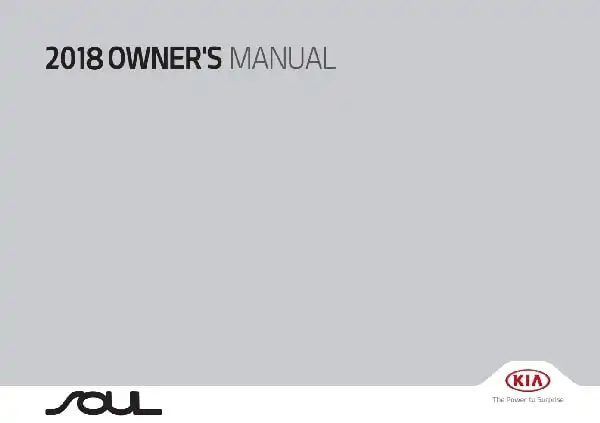KIA Soul 2018 MY. Owner&#39;s Manual