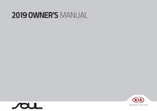 KIA Soul 2019 MY. Owner&#39;s Manual