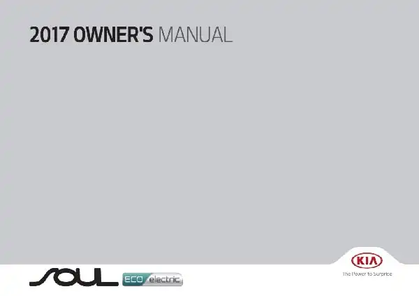 KIA Soul EV 2017 MY. Owner&#39;s Manual