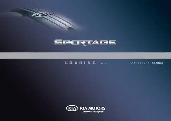 KIA Sportage 2014 MY. Owner&#39;s Manual