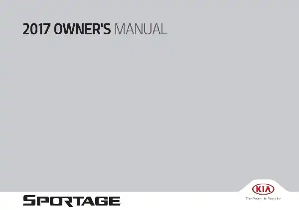 KIA Sportage 2017 MY. Owner&#39;s Manual