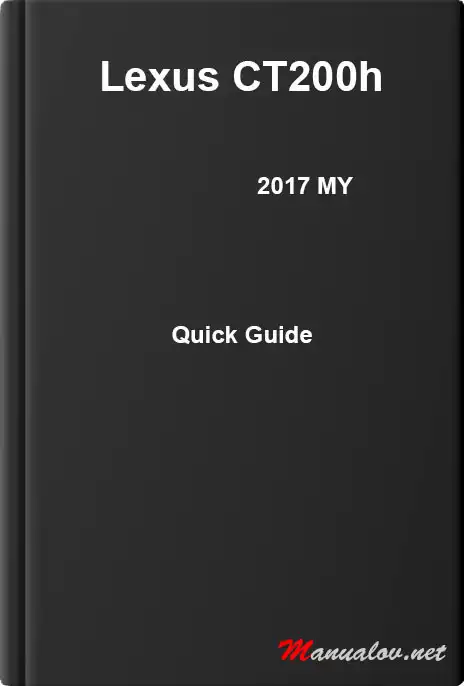 Lexus CT200h 2017 MY. Quick Guide