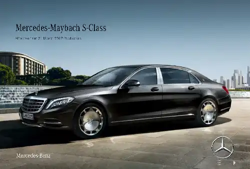 Mercedes Maybach S-Class. Owner&#39;s Manual