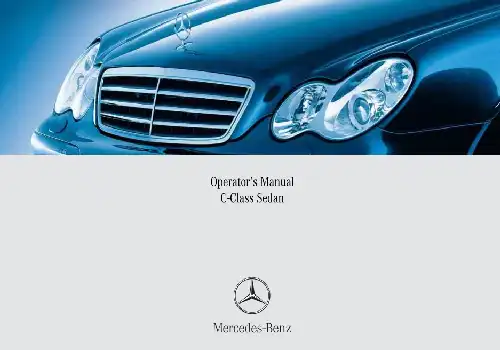Mercedes-бенз C-Class Sedan 2005 MY. Owner&#39;s Manual