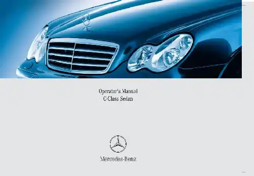 Mercedes-бенз C-Class Sedan 2007 MY. Owner&#39;s Manual