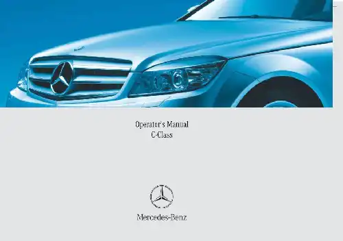Mercedes-Benz C-Class Sedan 2008 MY. Owner&#39;s Manual