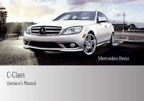Mercedes-Benz C-Class Sedan 2009 MY. Owner&#39;s Manual