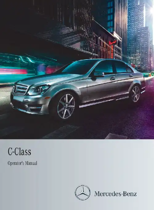 Mercedes-Benz C-Class Sedan 2014 MY. Owner&#39;s Manual