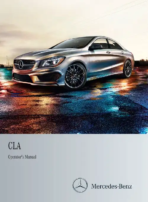 Mercedes-Benz CLA-Class Coupe 2014 року. Owner&#39;s Manual
