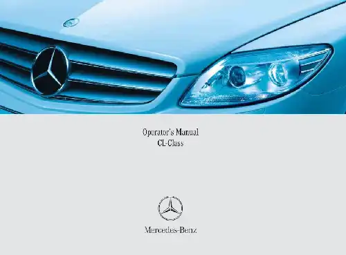 Mercedes-бенз CL-Class 2008 MY. Owner&#39;s Manual