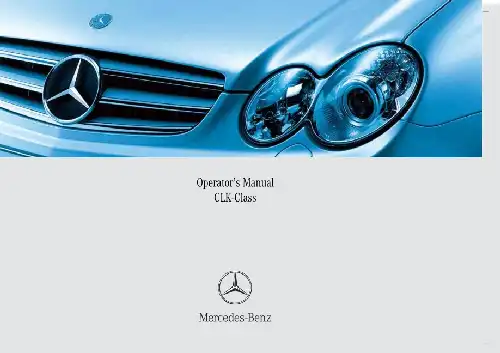 Mercedes-бенз CLK-Class Coupe 2008 MY. Owner&#39;s Manual