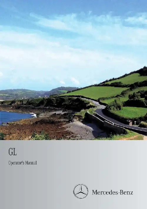 Mercedes-бенз GL-Class 2013 MY. Owner&#39;s Manual