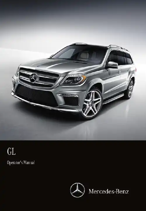 Mercedes-бенз GL-Class 2015 MY. Owner&#39;s Manual