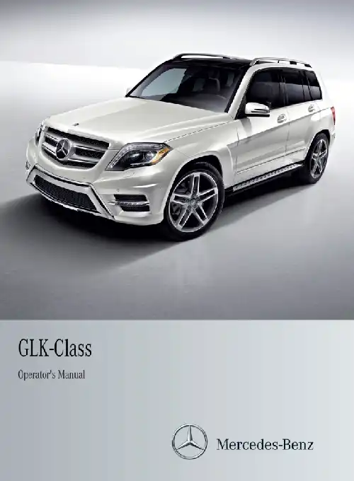 Mercedes-бенз GLK 2014 MY. Owner&#39;s Manual