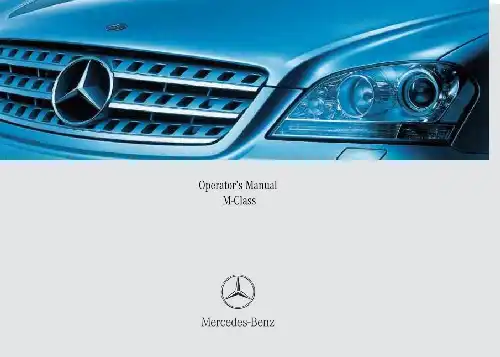 Mercedes-бенз M-Class 2007 MY. Owner&#39;s Manual