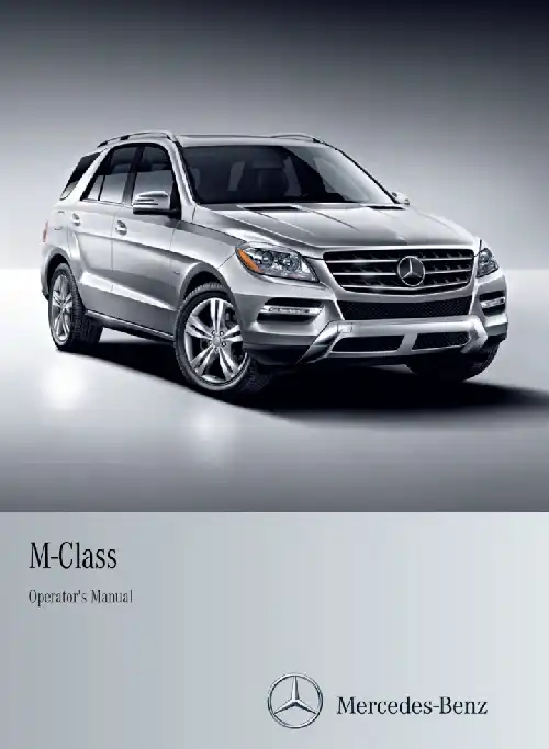 Mercedes-бенз M-Class 2013 MY. Owner&#39;s Manual