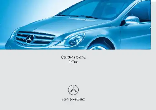 Mercedes-бенз R-Class 2006 MY. Owner&#39;s Manual