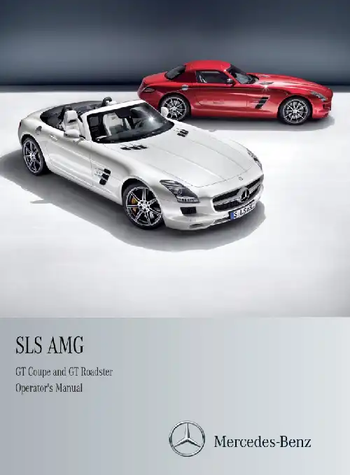 Mercedes-бенз SLS AMG 2014 MY. Owner&#39;s Manual
