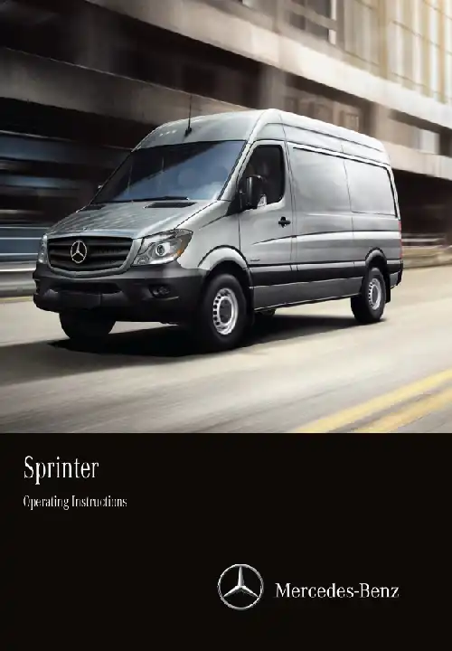 Mercedes-Benz Sprinter 2015 MY. Owner&#39;s Manual