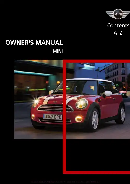 Mini Hardtop 2 door 2007 MY. Owner&#39;s Manual