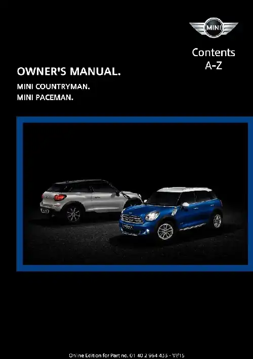 Міні Paceman 2016 MY. Owner&#39;s Manual
