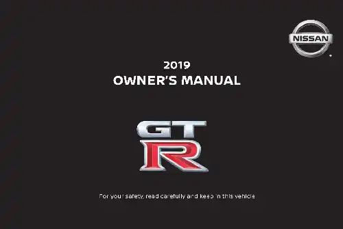 Nissan GT-R 2019 MY. Owner&#39;s Manual
