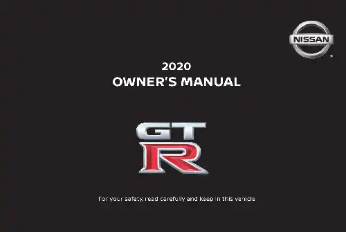 Nissan GT-R 2020 MY. Owner&#39;s Manual