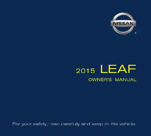 Nissan Leaf 2015 MY. Owner&#39;s Manual