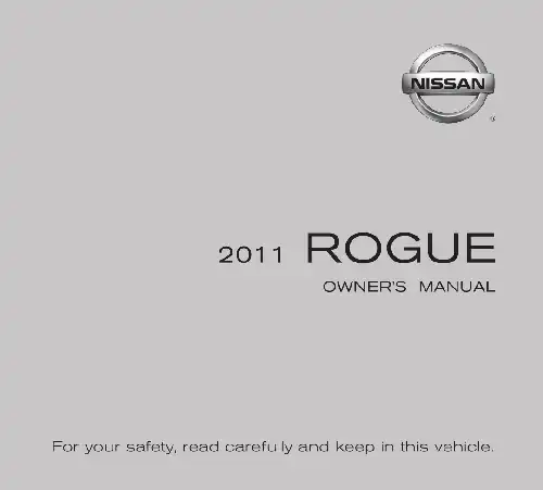 Nissan Rogue 2011 MY. Owner&#39;s Manual