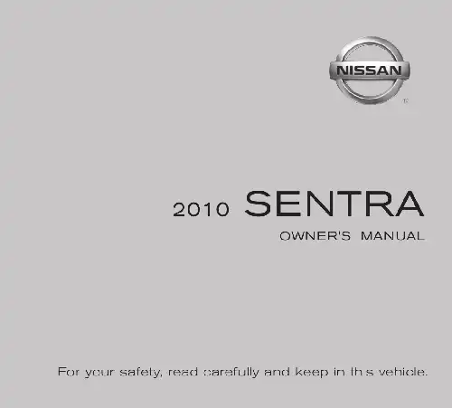Nissan Sentra 2010 MY. Owner&#39;s Manual